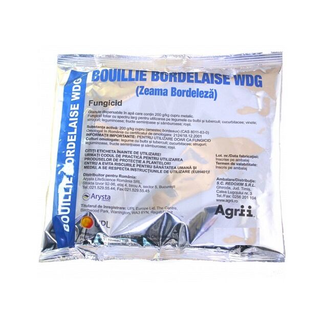 Fungicid zeama bordeleza Bouille Bordelaise WDG 50 gr