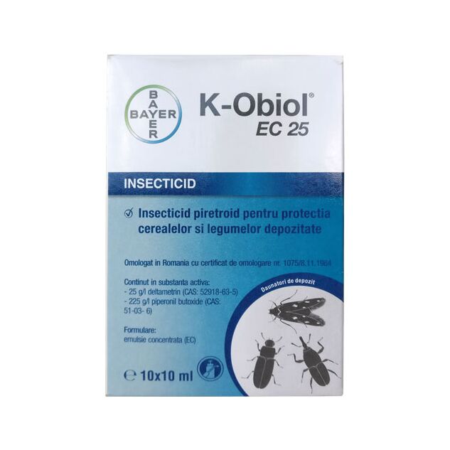 Insecticid depozit cereale legume plante tehnice K-obiol ec 25 10 ml